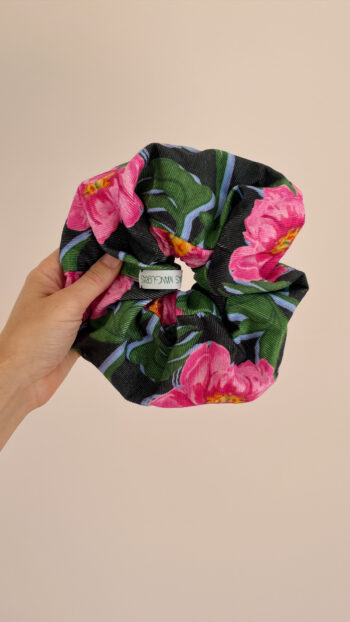 scrunchie peonies
